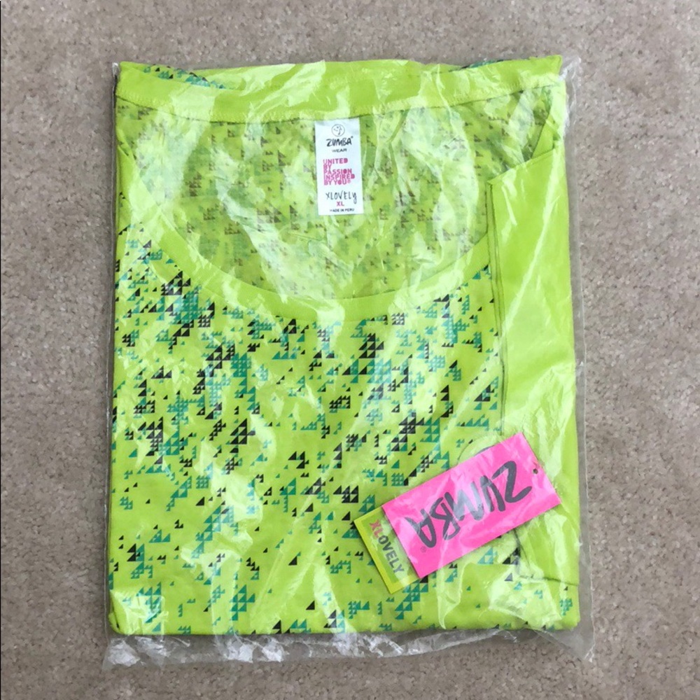 Women's Tri-Me Hi-Lo Hem XL Tee, Zumba green